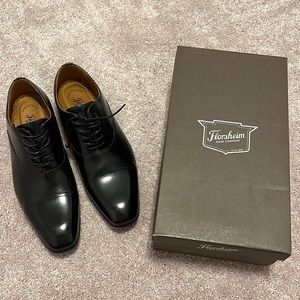 (12 EEE) Men’s Florsheim Black Francisco Cap Toe Oxfords - Tie Up Shoe